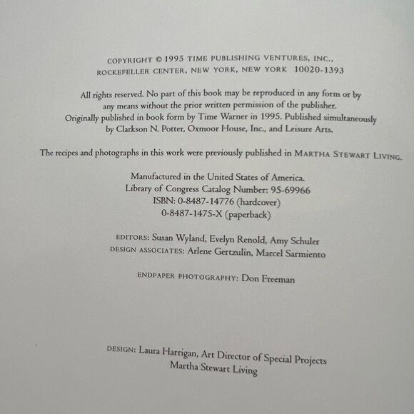 1995 Vintage MARTHA STEWART Living Handmade Christmas Best of Book EUC Hardcover - Picture 8 of 16